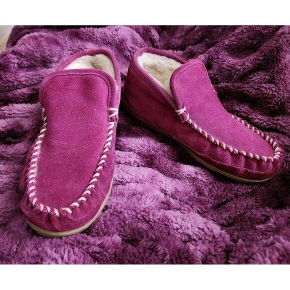 L.L. Bean Wicked Good Slipper Moc Boot in Bramble Berry Size 7 - Picture 1 of 9